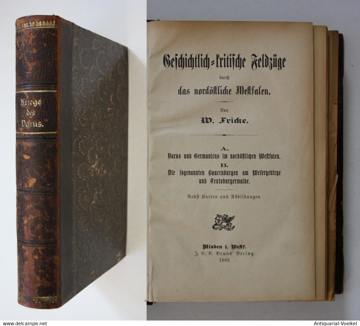 Geschichtlich- Kritische Feldzüge Durch Das Nordöstliche Westfalen. A. Varus Und Germanicus Im Nordöstlichen W - Mapamundis