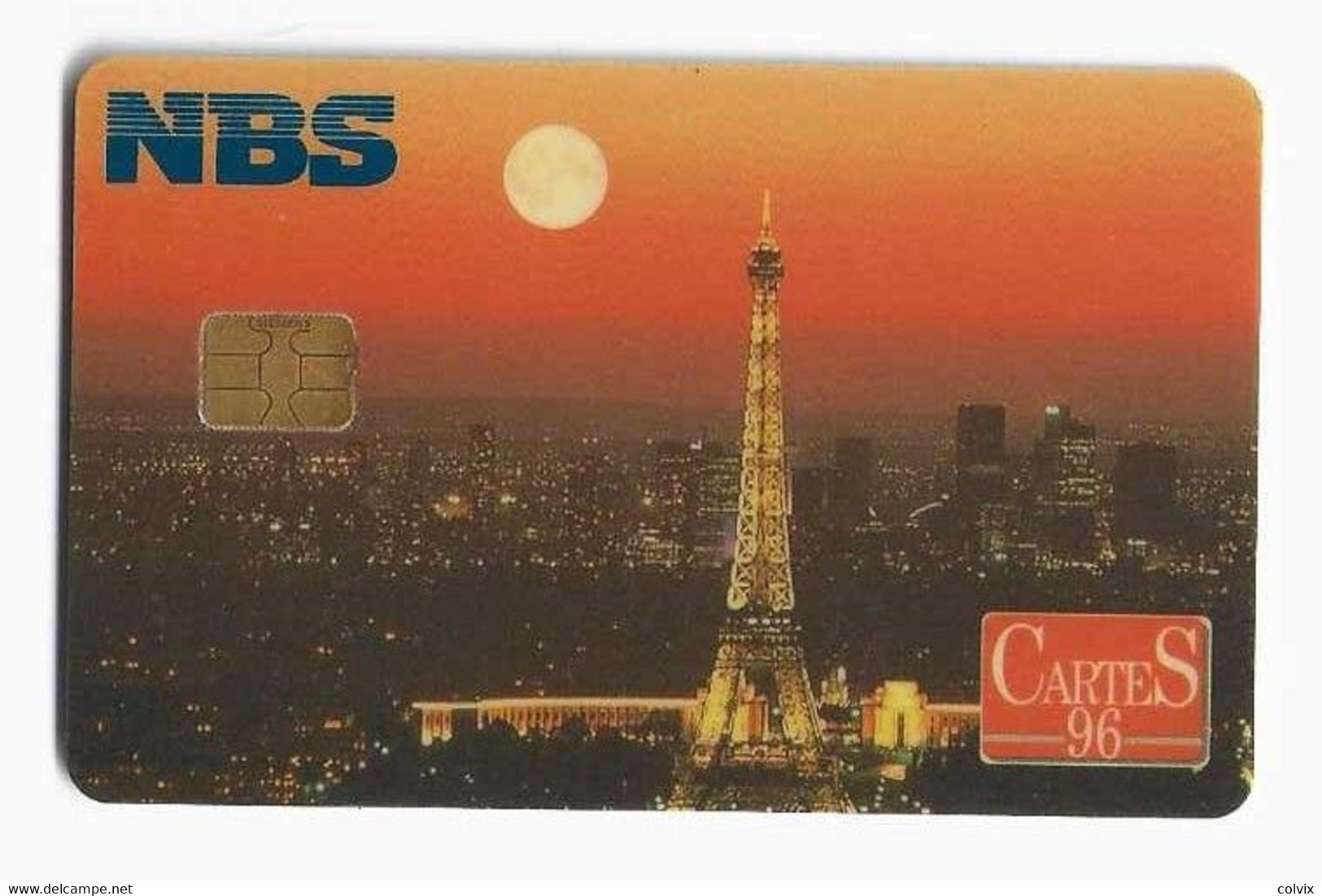 FRANCE CARTE A PUCE DEMO NBS CARTES 96 TOUR EIFFEL (sans Texte En Haut à Droite) - Ausstellungskarten