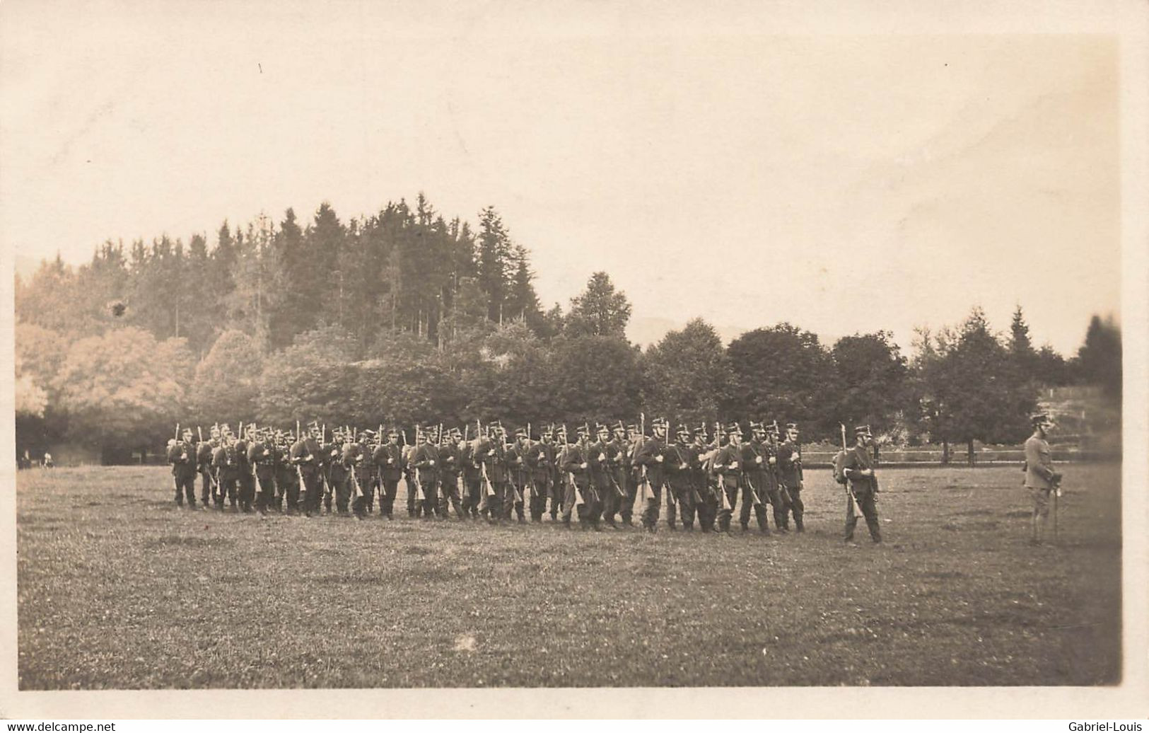 Carte-Photo Soldats - Soldaten En Campagne  Armée Suisse Schweizer Armee Militaria - Other & Unclassified