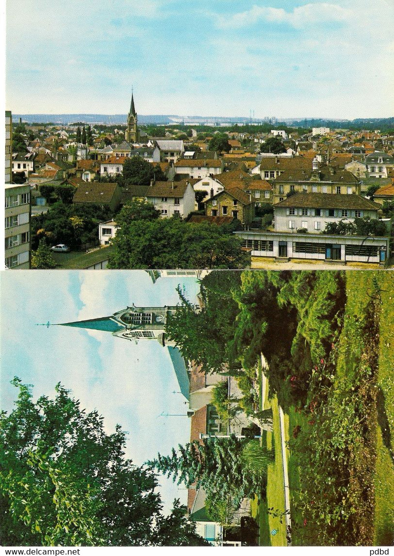 78 . Les Mureaux .  2 CPM . Parc . VG . - Les Mureaux