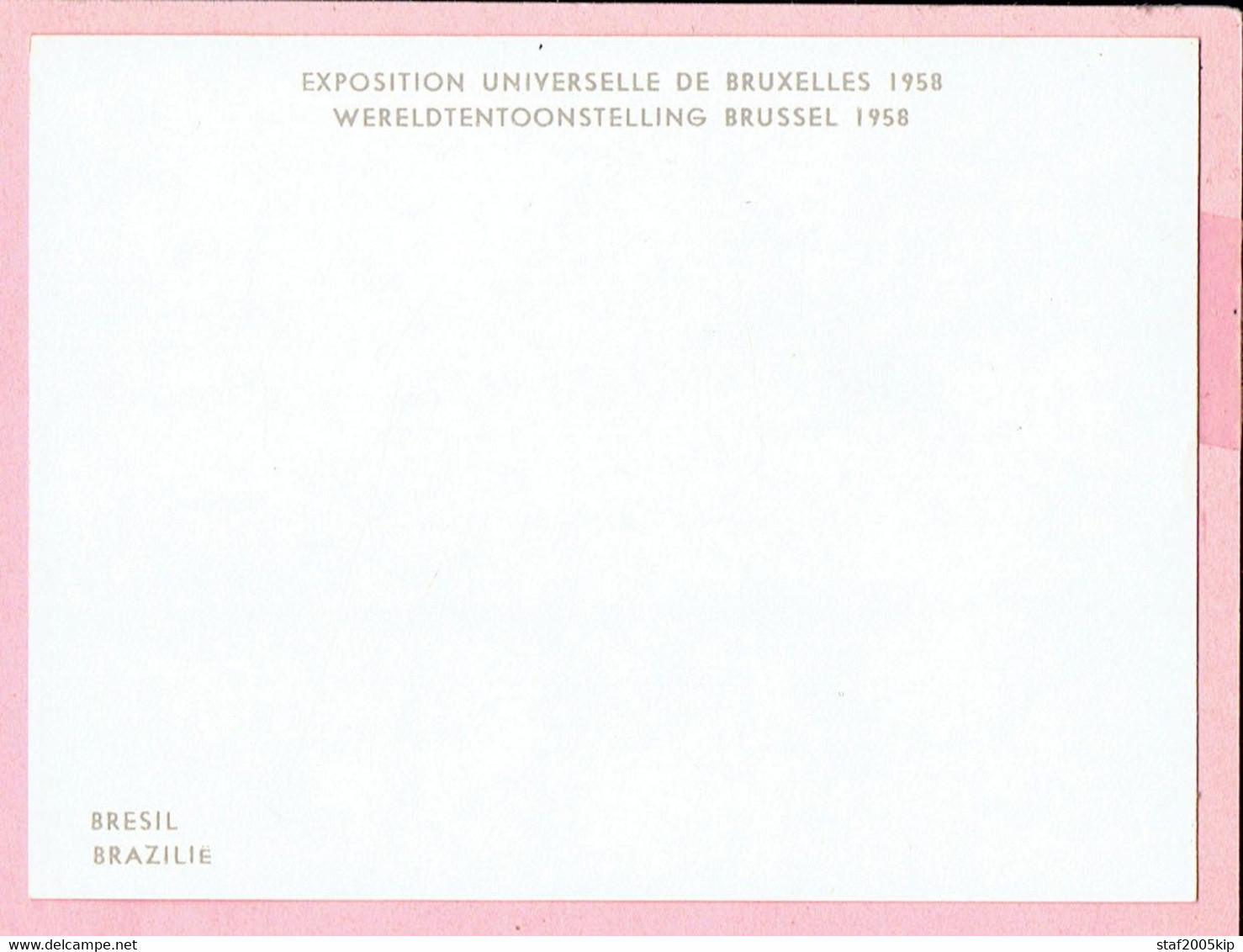 Chromo Wereldtentoonstelling Brussel 1958 - (7,5 Cm X 9,8 Cm) - Brazilië - Bresil - Collections