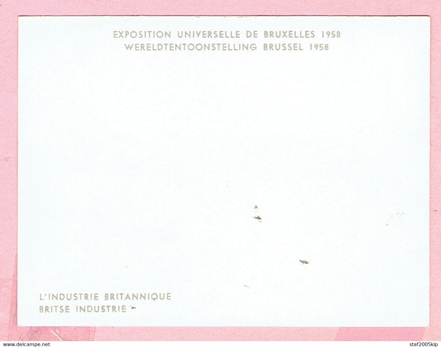 Chromo Wereldtentoonstelling Brussel 1958 - (7,5 Cm X 9,8 Cm) - Britse Industrie - L'Industrie Britannique - Collections