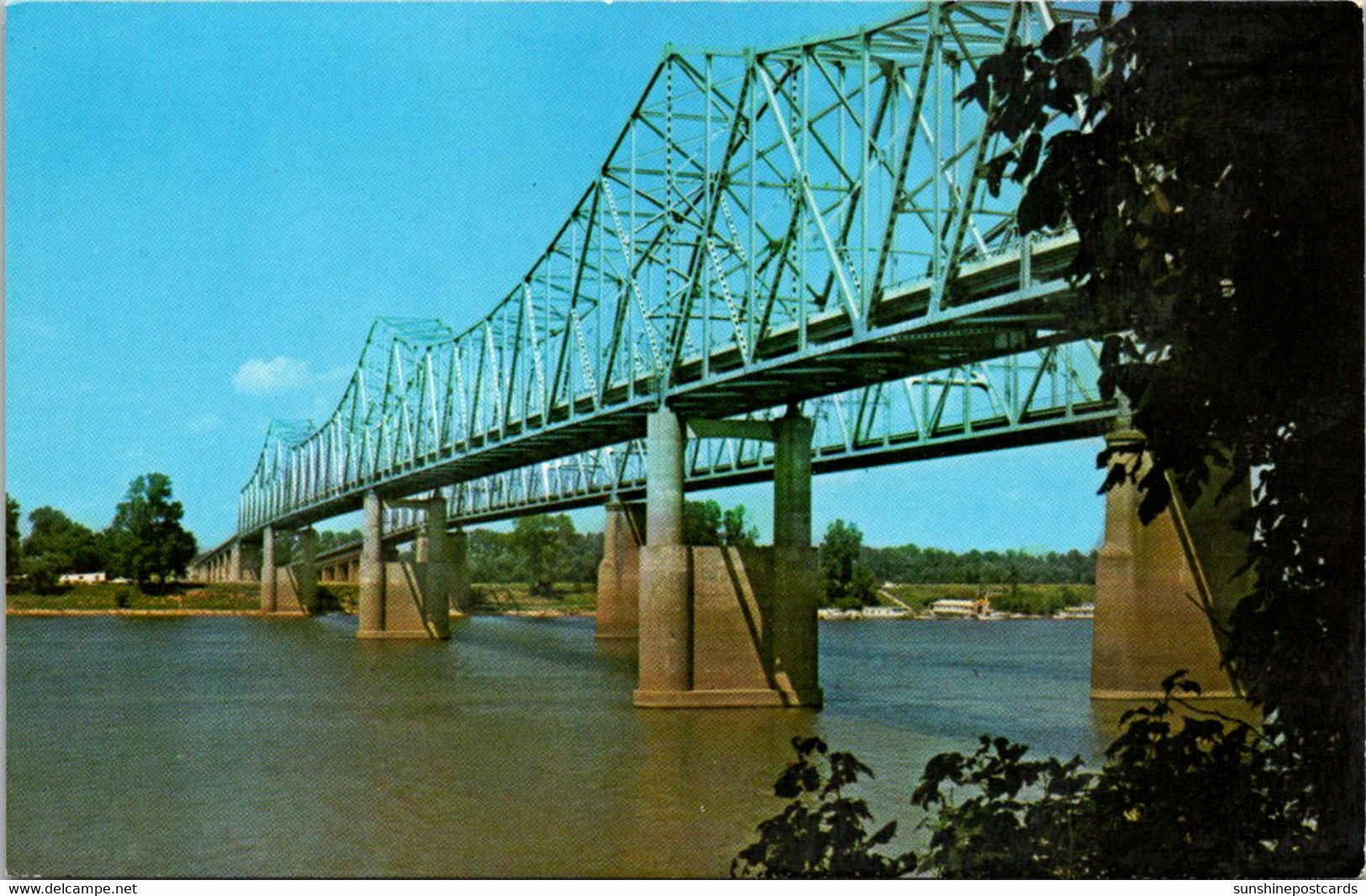 Indiana Henderson-Evansville John James Audobon Bridge Crossing Ohio River - Evansville