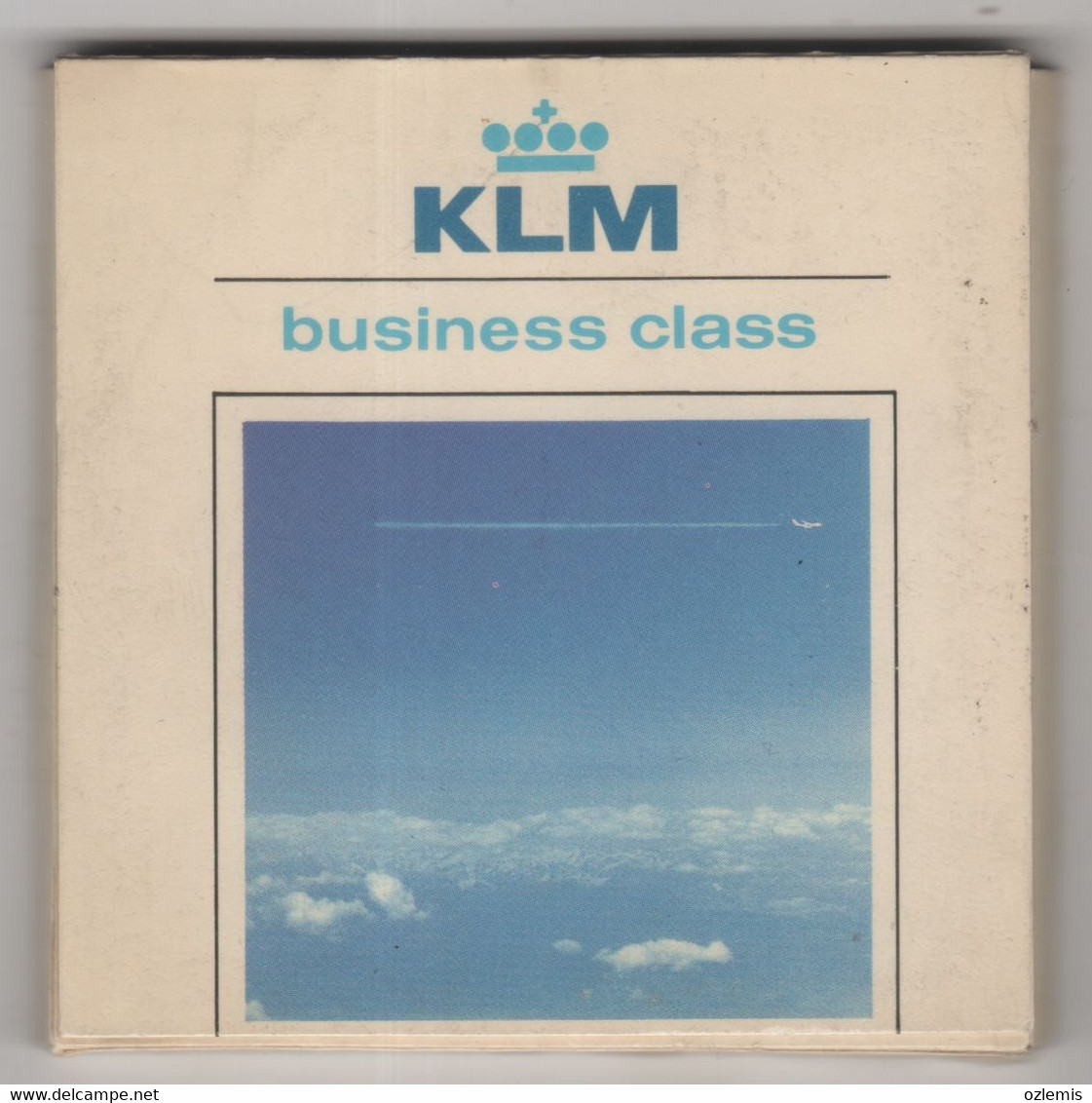 KLM ,AIRLINES BUSINESS CLASS DELFT POLYCHROME ,COASTER , - Onderleggers