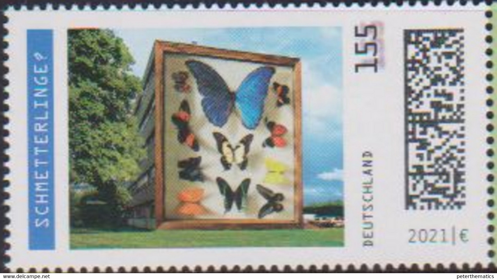 GERMANY, 2021, MNH, BUTTERFLIES, ART1,v - Butterflies