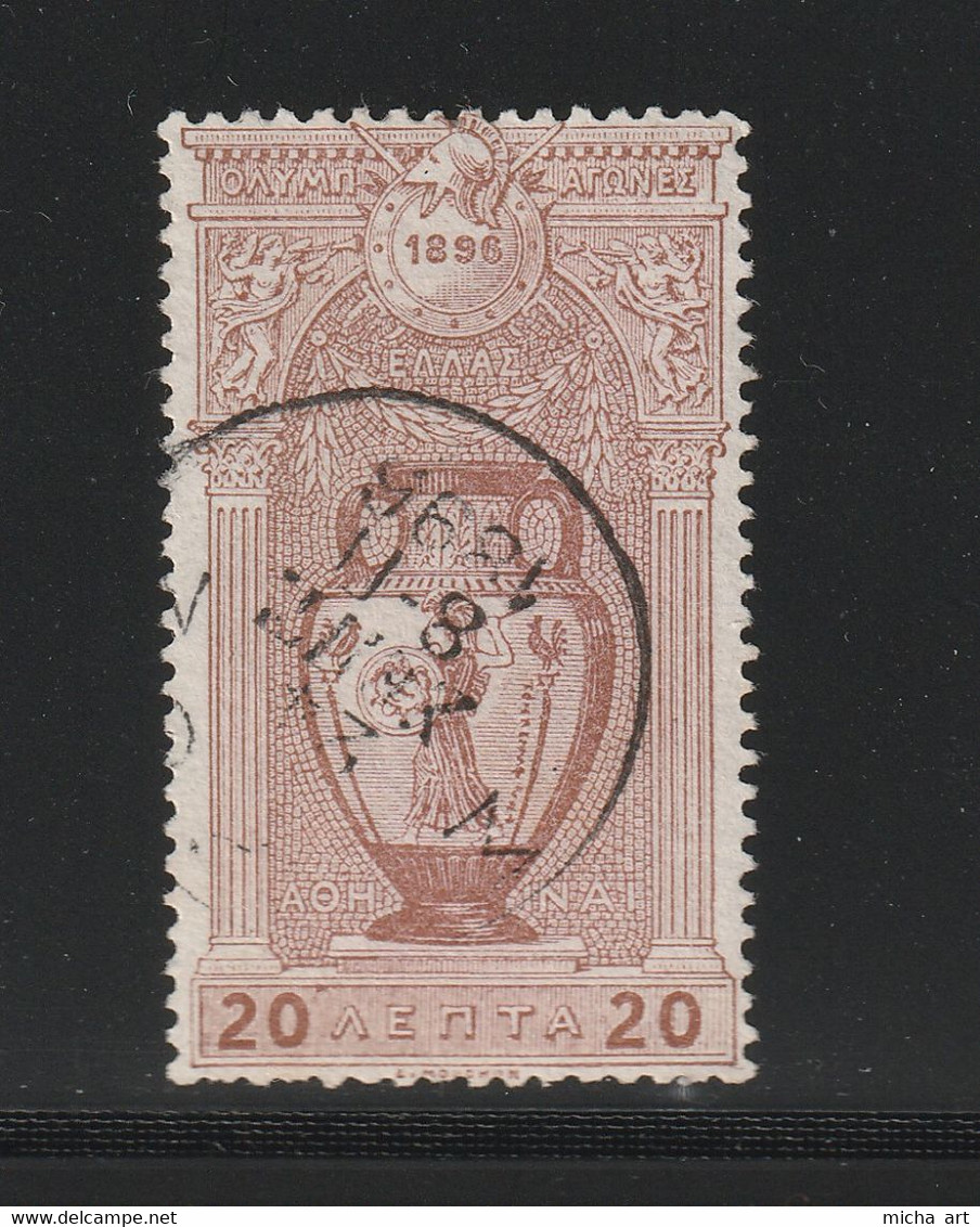 Greece 1896 First Olympic Games 20 Lepta Used (B379-3) - Usati