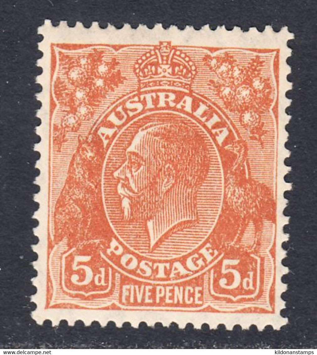 Australia 1926-30 Mint Mounted, Orange-brown, Wmk 7, Sc# ,SG 103a - Mint Stamps