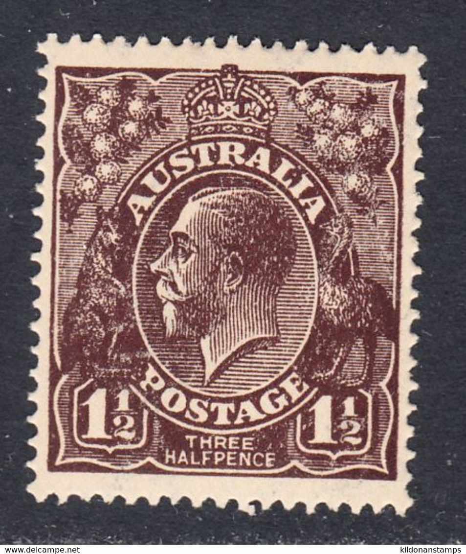 Australia 1918-23 Mint No Hinge, Chocolate, Wmk 6a, Sc# ,SG 59a - Nuevos