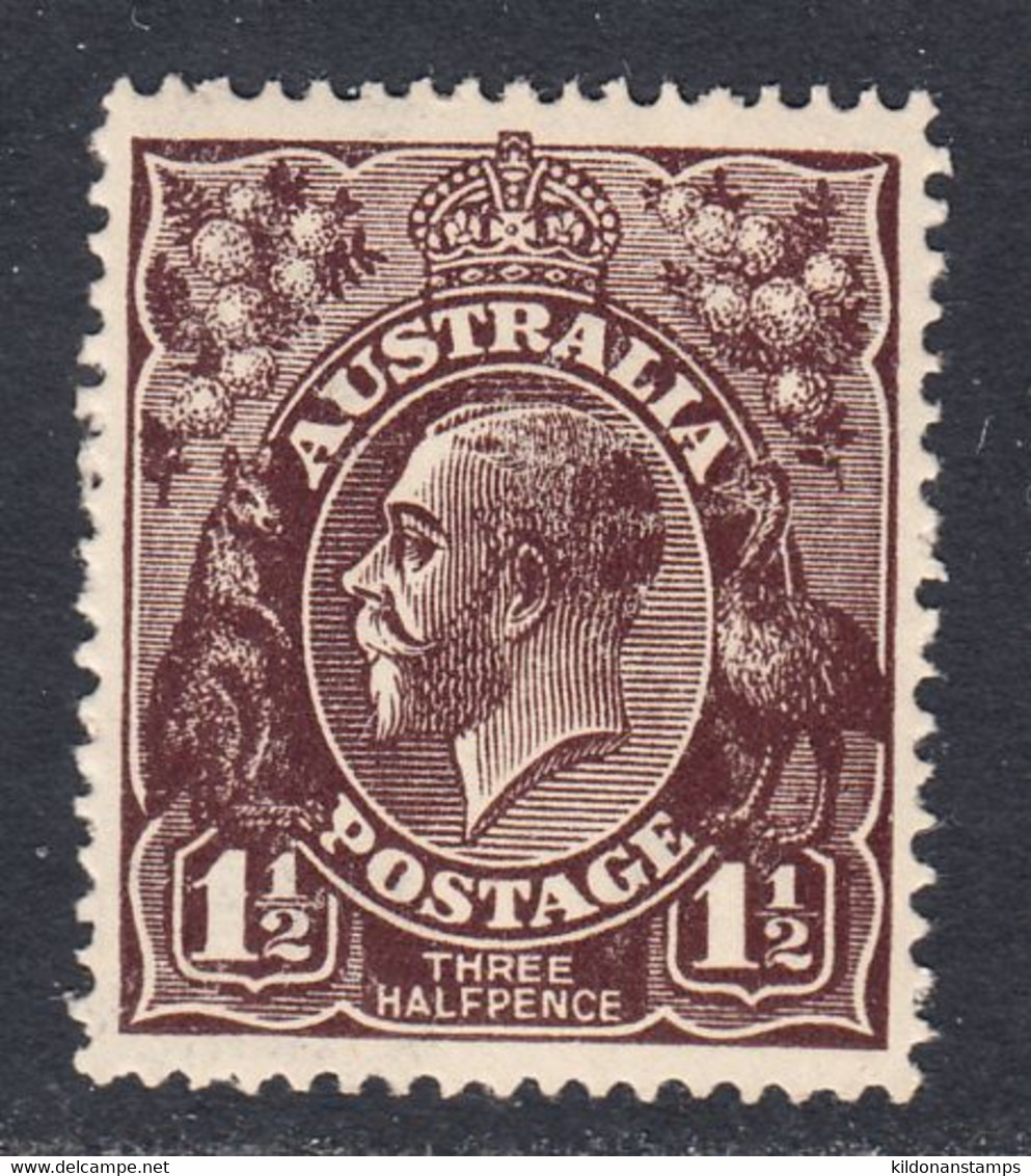 Australia 1918-23 Mint No Hinge, Chocolate, Wmk 6a, Sc# ,SG 59a - Nuovi