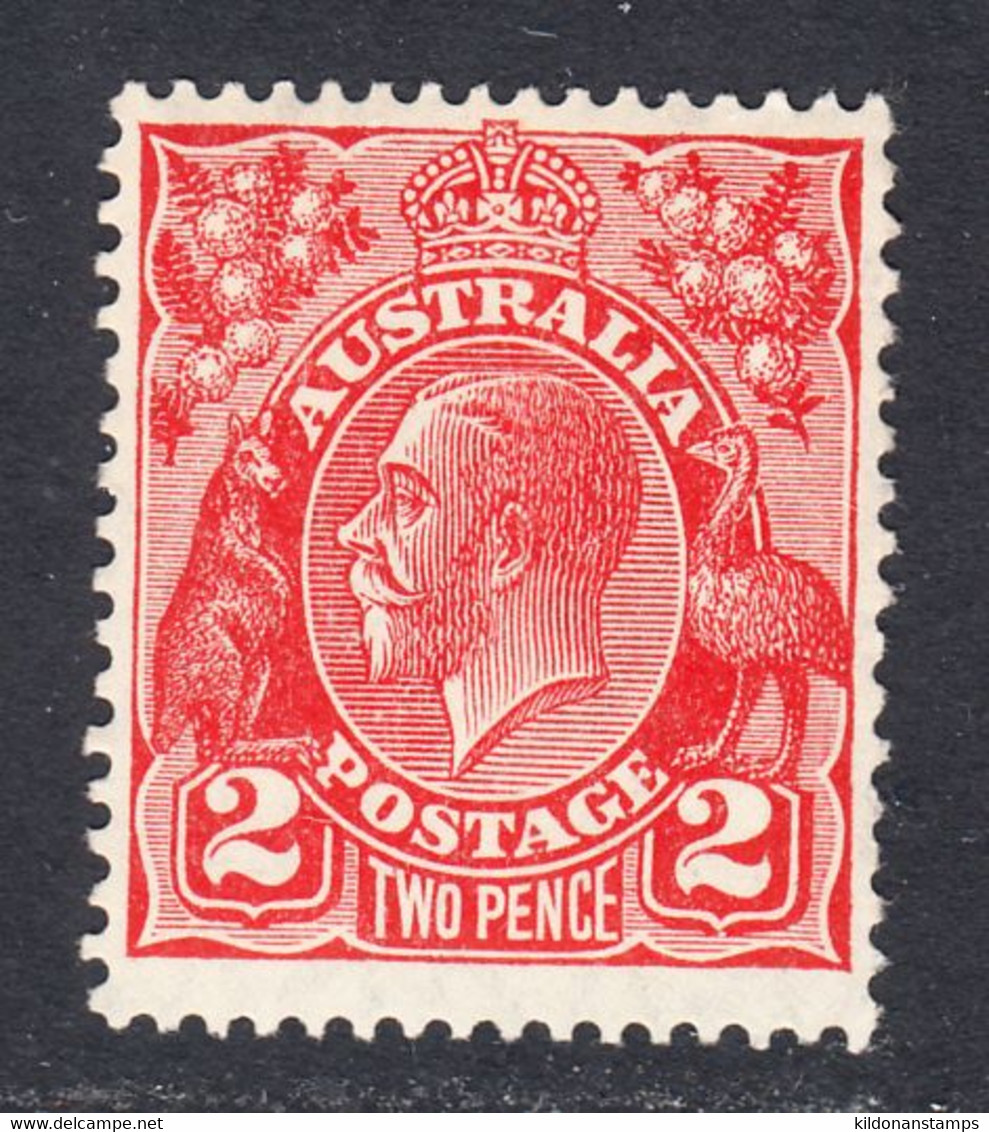 Australia 1926-30 Mint No Hinge, Golden Scarlet, Die 2, Wmk 7, Sc# ,SG 99 - Nuevos