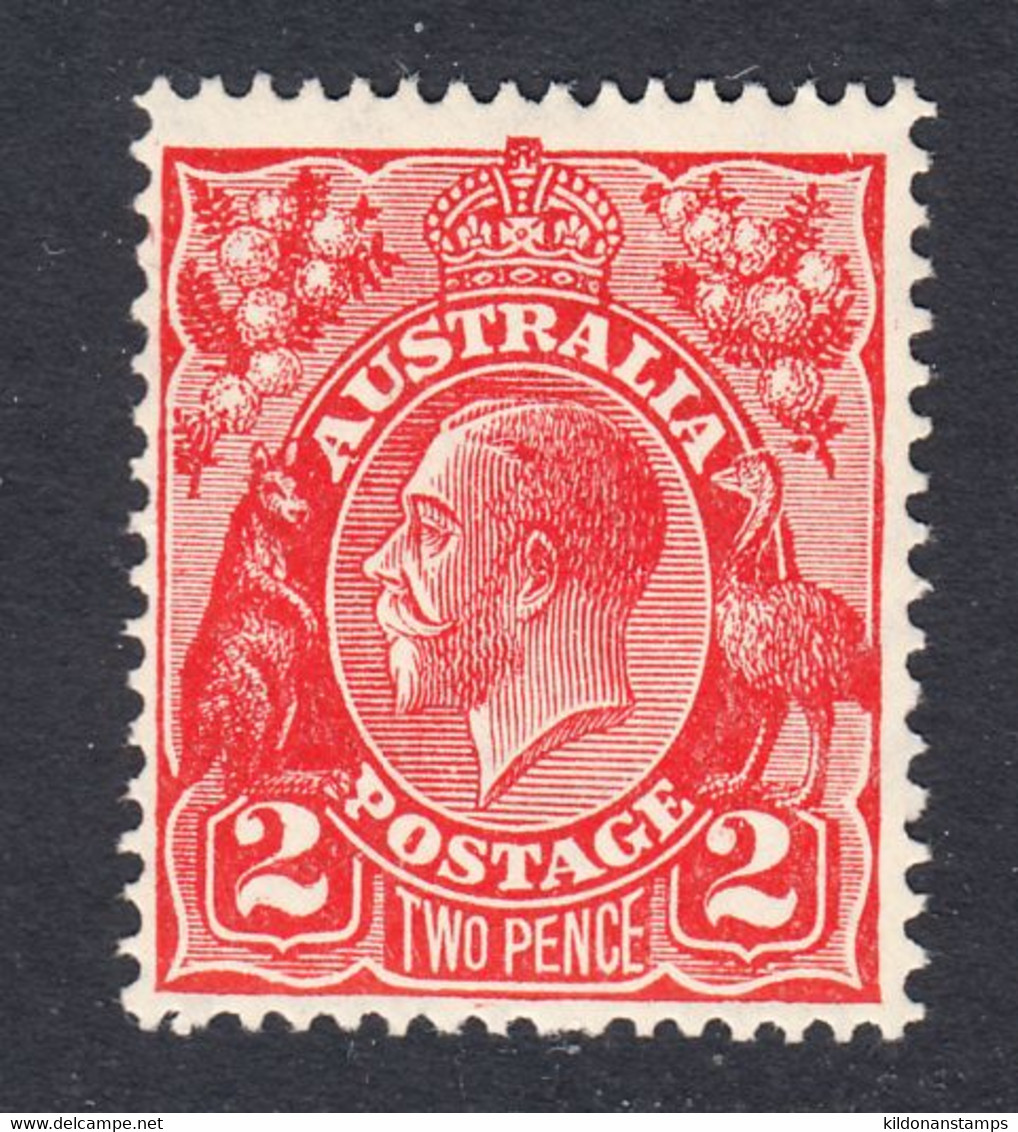 Australia 1926-30 Mint No Hinge, Golden Scarlet, Die 2, Wmk 7, Sc# ,SG 99 - Nuevos