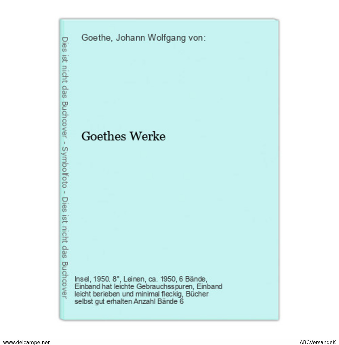 Goethes Werke - Auteurs All.