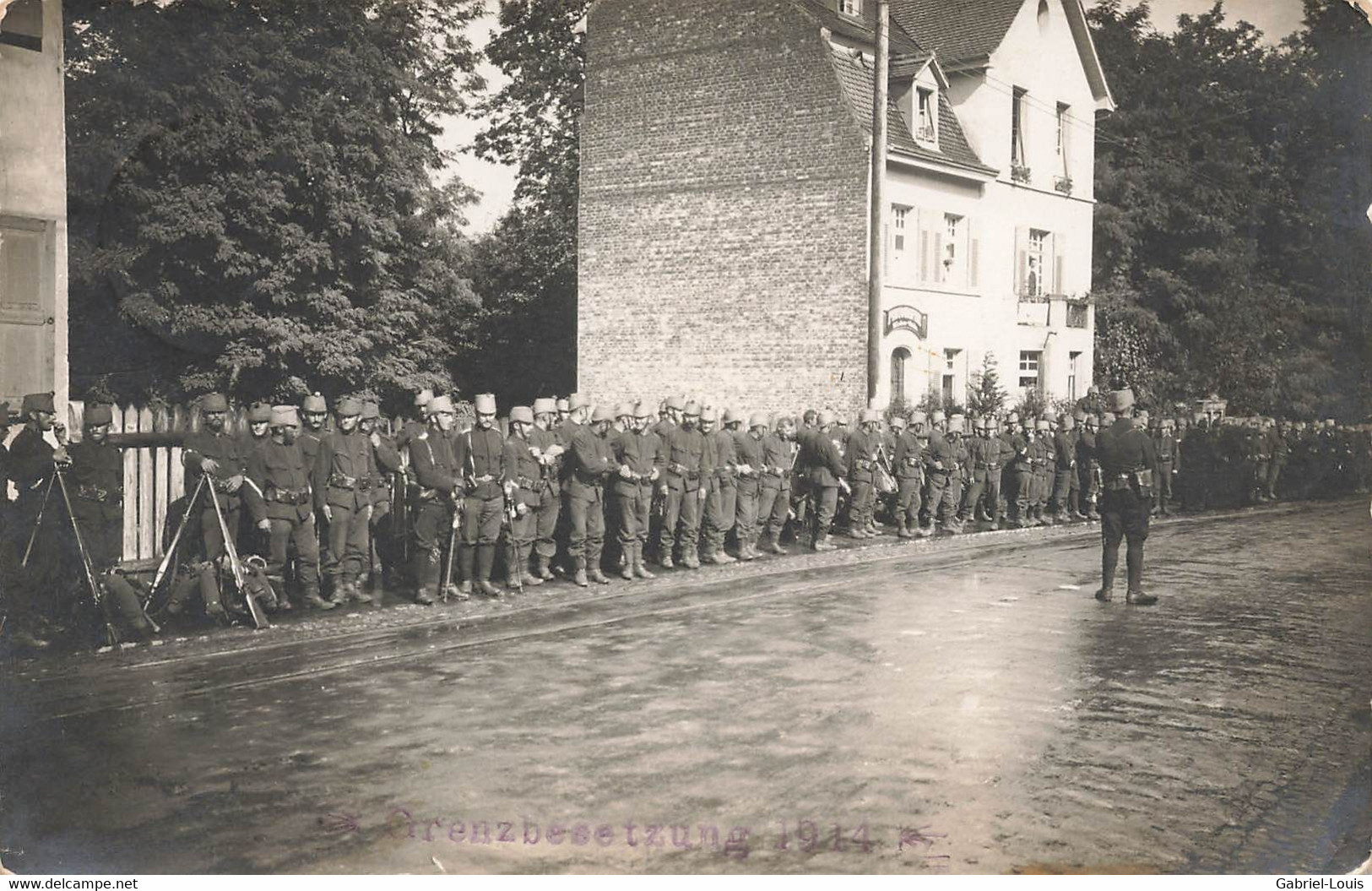 Carte-Photo: Grenzbesetzung 1914 - Zoll - Douane ? - Armée Suisse Schweizer Armee Militaria Soldaten - Other & Unclassified