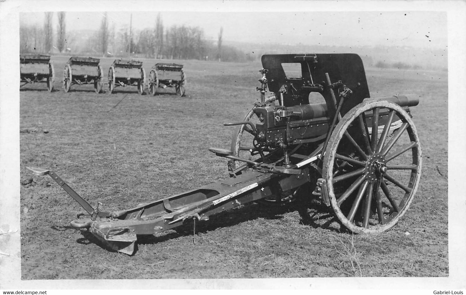 Carte-Photo Canon Kanone  - Armée Suisse Schweizer Armee Militaria - Other & Unclassified