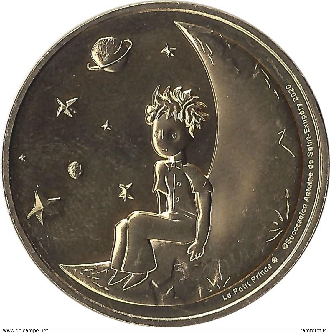 2019 MDP417 - PARIS - Le Petit Prince 3 (le Petit Prince Assis Sur La Lune) / MONNAIE DE PARIS - 2019