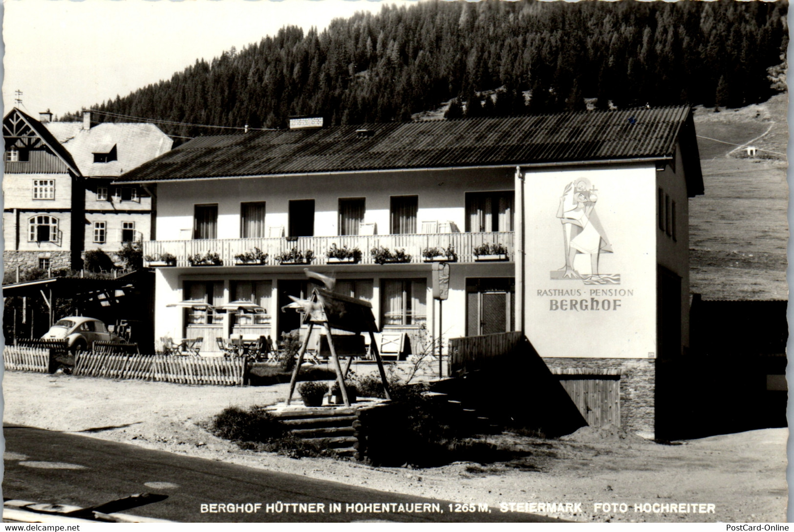 23463 - Steiermark - Hohentauern , Berghof Hüttner , VW Käfer - Gelaufen 1968 - Tauplitz