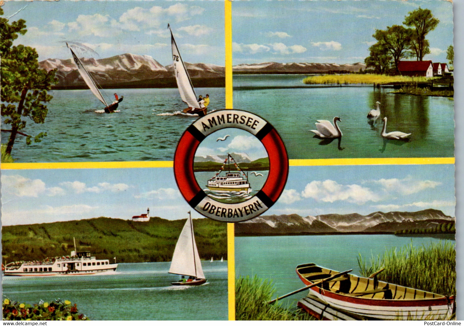 23516 - Deutschland - Ammersee , Mehrbildkarte - Gelaufen 1962 - Diessen