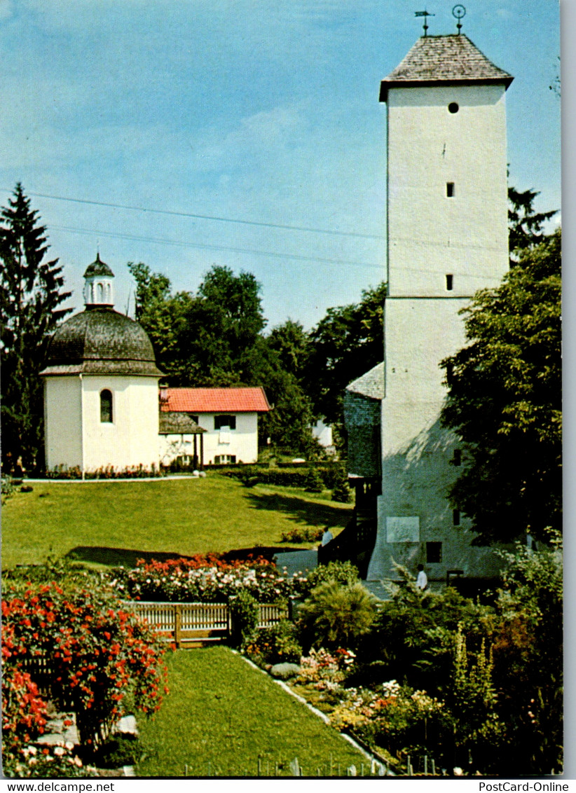 23556 - Salzburg - Oberndorf , Wasserturm Mit Stille Nacht Kapelle - Gelaufen 1982 - Oberndorf Bei Salzburg