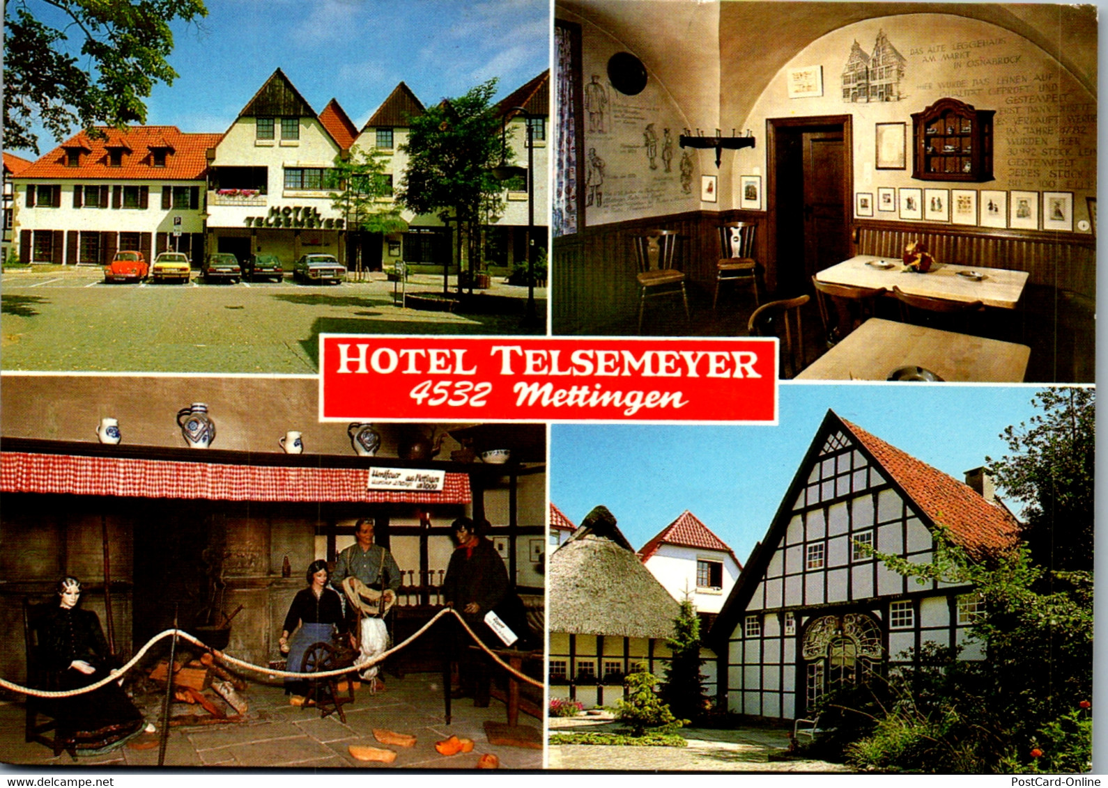 23690 - Deutschland - Mettingen , Hotel Telsemeyer , Peter Overwaul , Tüöttenmuseum - Gelaufen 1987 - Steinfurt