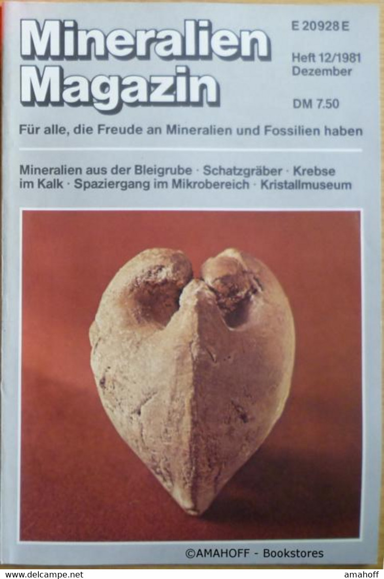 Mineralien Magazin. Heft 12. Jahrgang 1981 - Sonstige & Ohne Zuordnung