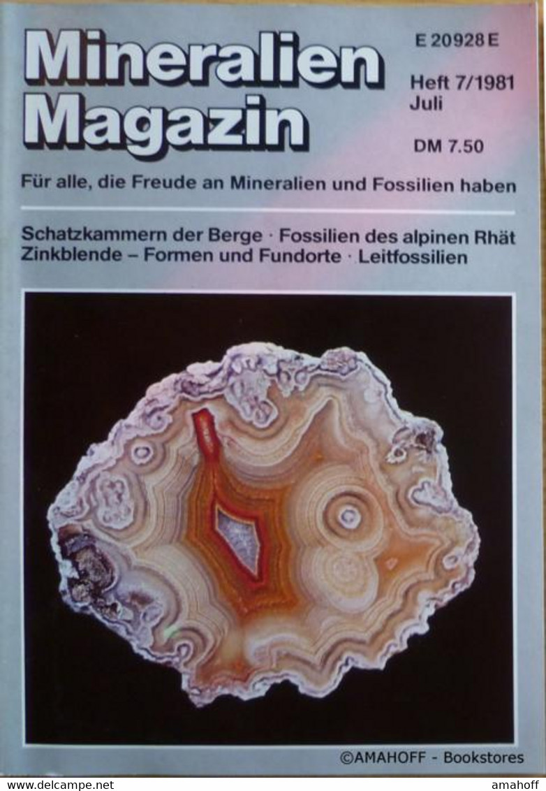 Mineralien Magazin. Heft 7. Jahrgang 1981 - Sonstige & Ohne Zuordnung