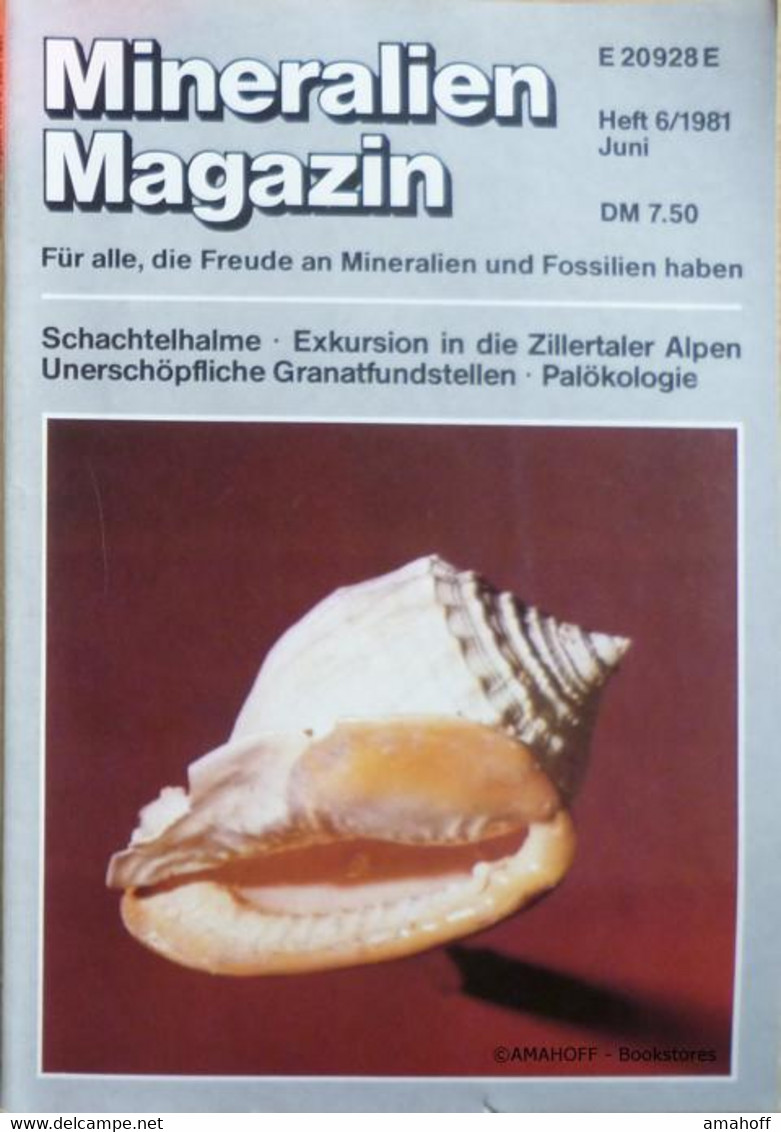 Mineralien Magazin. Heft 6. Jahrgang 1981 - Sonstige & Ohne Zuordnung