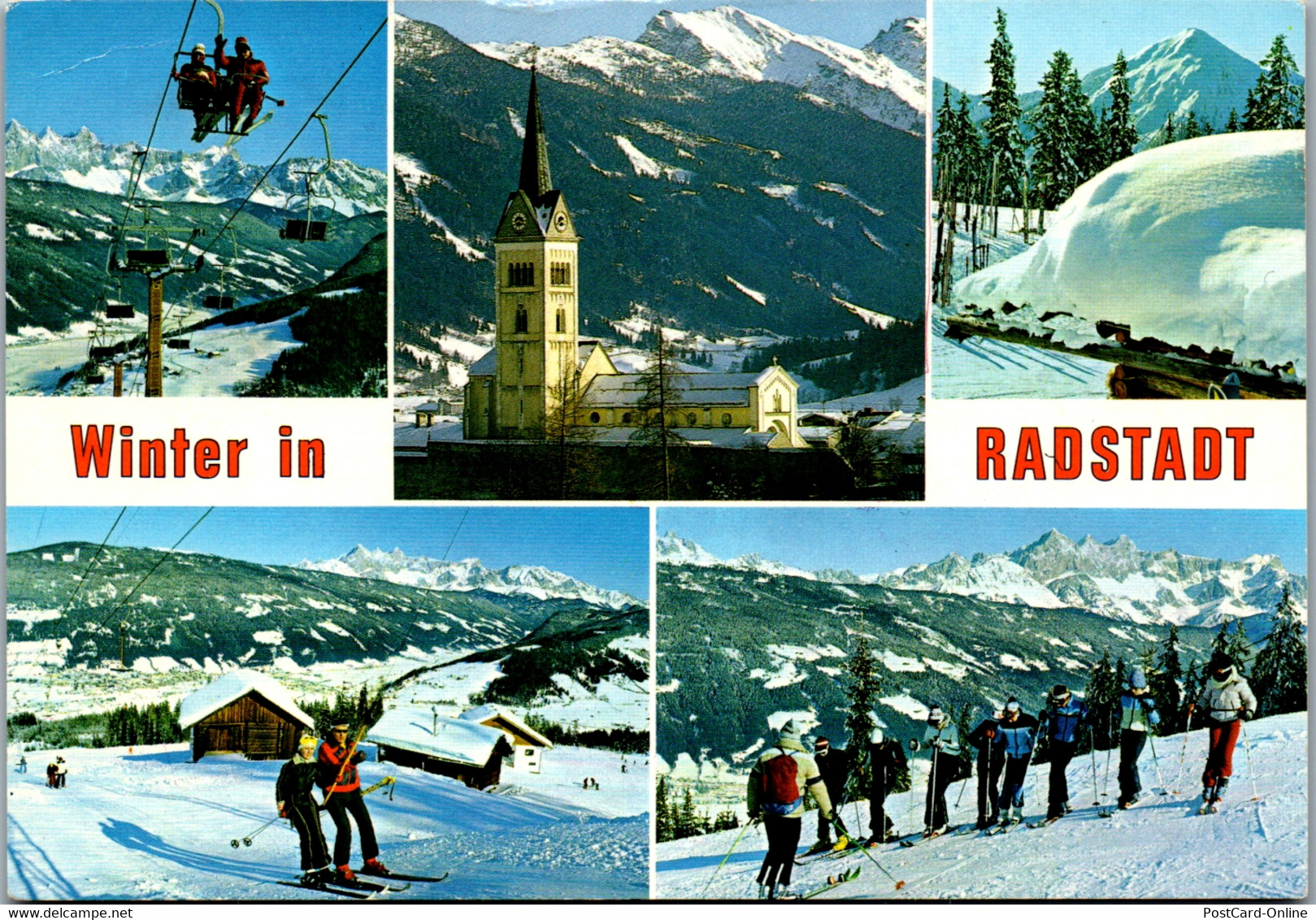 23816 - Salzburg - Radstadt , Ski , Mehrbildkarte - Gelaufen 1993 - Radstadt