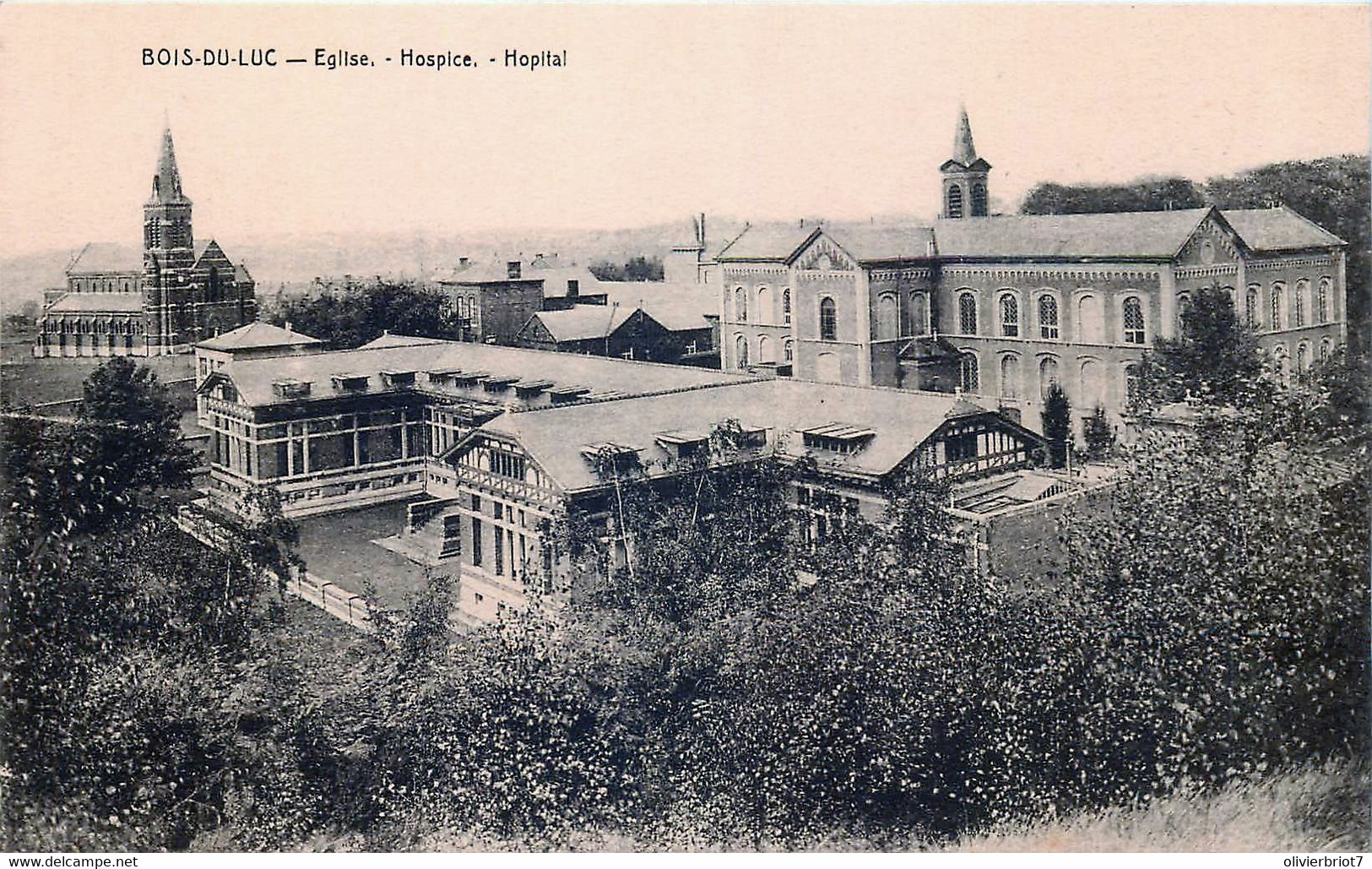 Belgique - Bois-du-Luc - Eglise - Hospice - Hopital - La Louviere