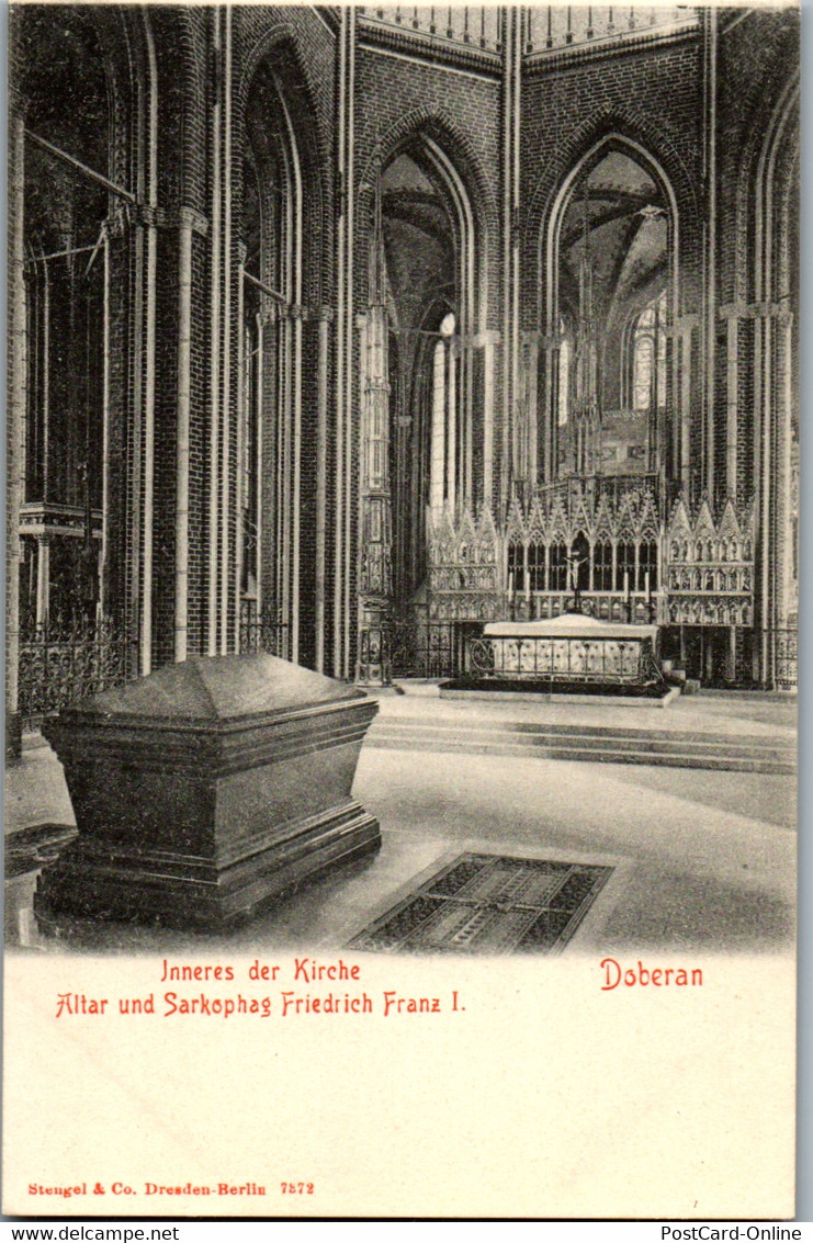 24484 - Deutschland - Doberan , Inneres Der Kirche , Altar Und Sarkophag Friedrich Franz I - Nicht Gelaufen - Bad Doberan