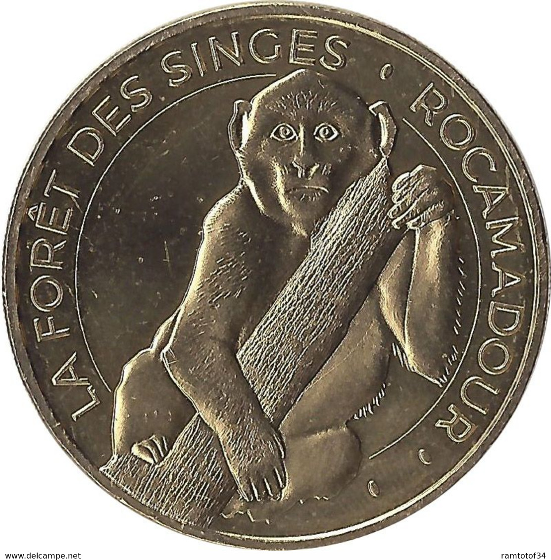 2019 MDP212 - ROCAMADOUR - La Forêt Des Singes 6 (singe Sur Une Branche) / MONNAIE DE PARIS - 2019