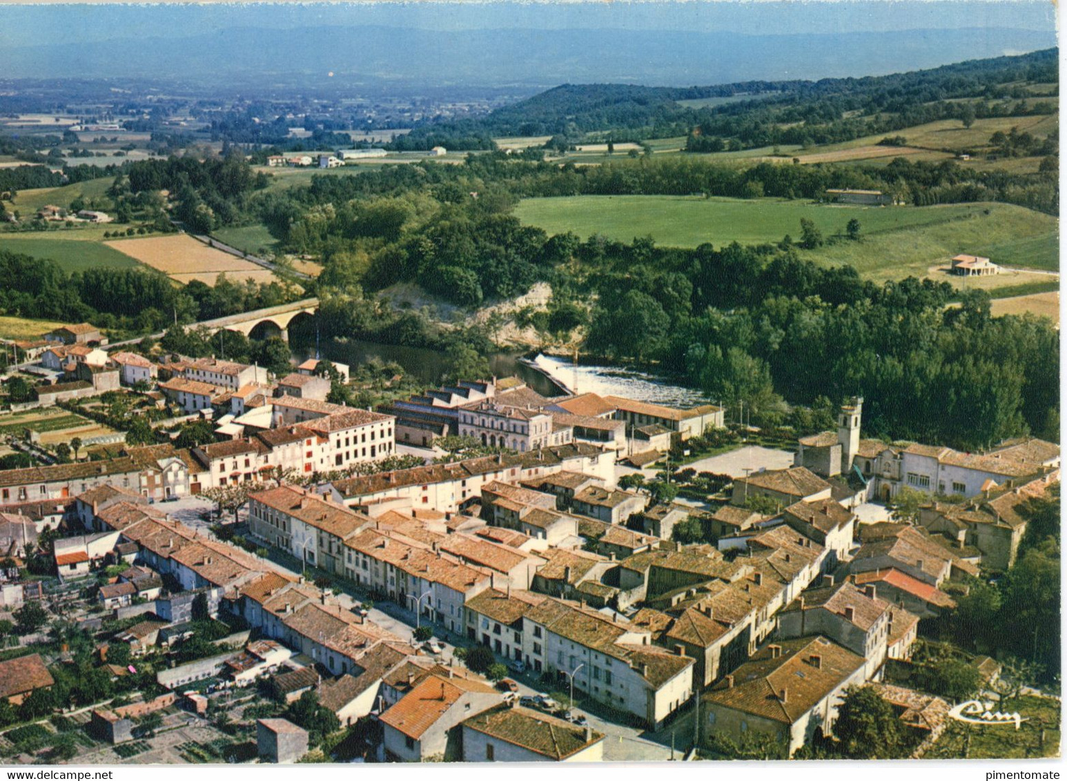 VIELMUR SUR AGOUT VUE GENERALE AERIENNE - Vielmur Sur Agout