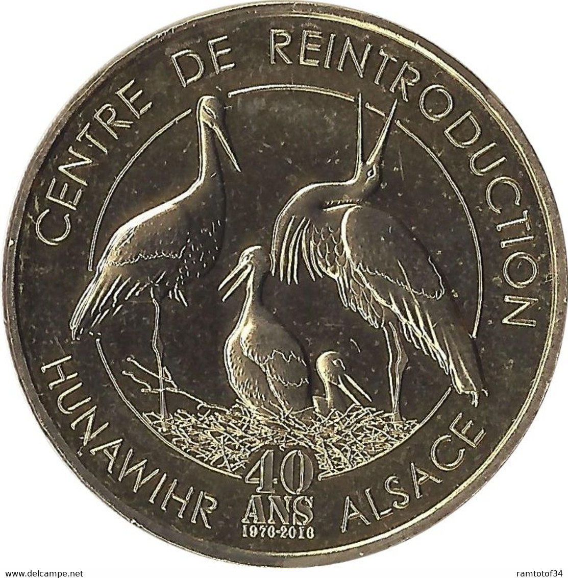 2016 MDP398 - HUNAWIHR - Centre De Réintroduction 15 (40 Ans) / MONNAIE DE PARIS - 2016