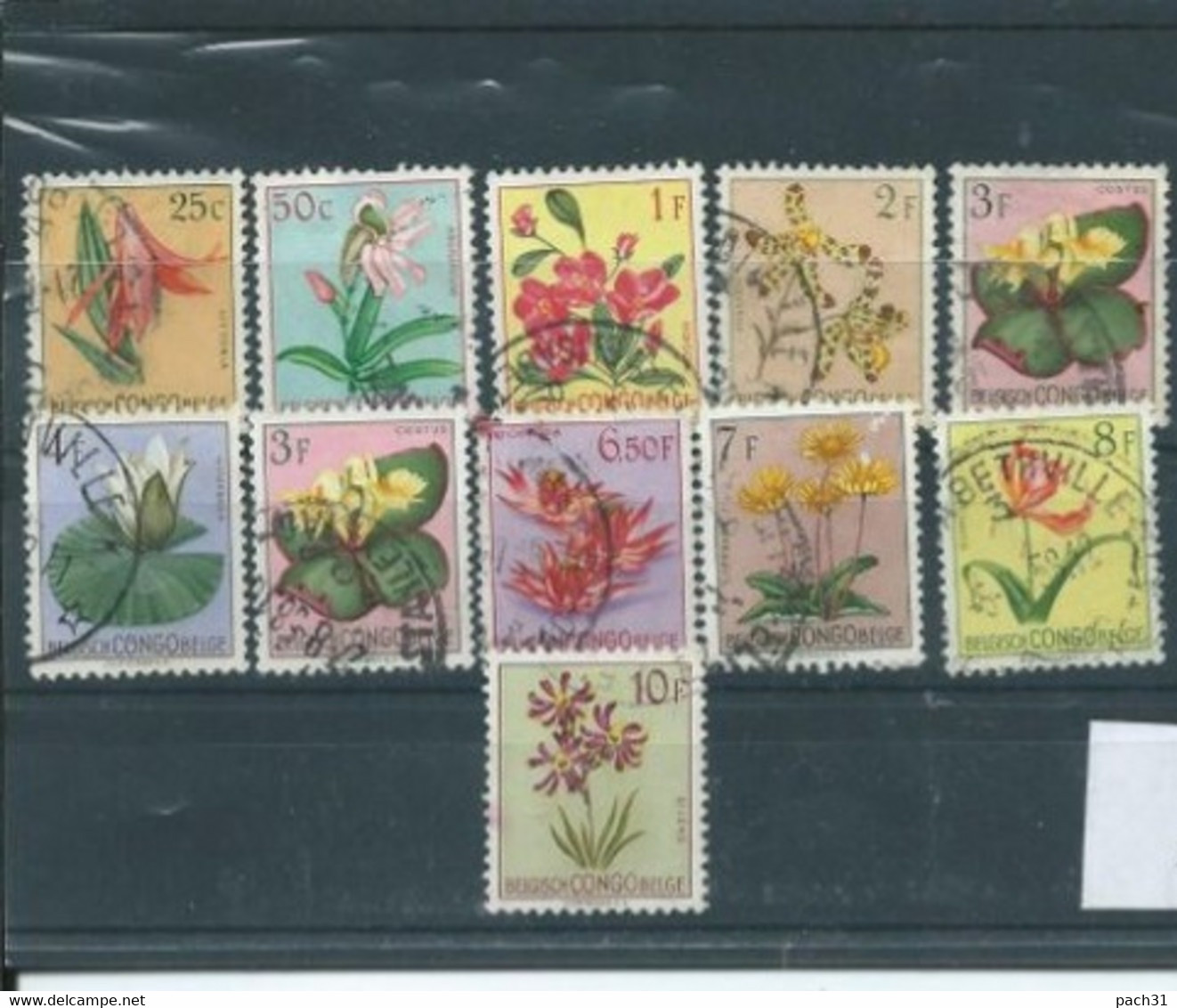 Congo Belge Lot De Timbres Différents  Fleurs - Verzamelingen