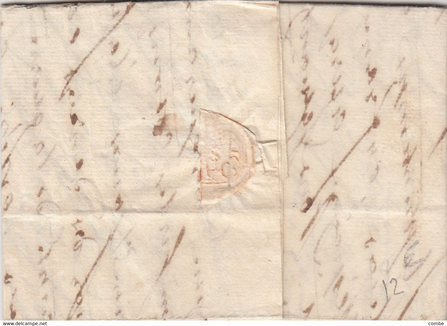 LETTRE. ETATS-UNIS. 30 AVRIL 1842. NEW-YORK. BUNKERS POUR Me CLIQUOT RHEIMS. HARDEN EXPRESS. VIA BOSTON STEAMER 1 MAY - …-1845 Prephilately