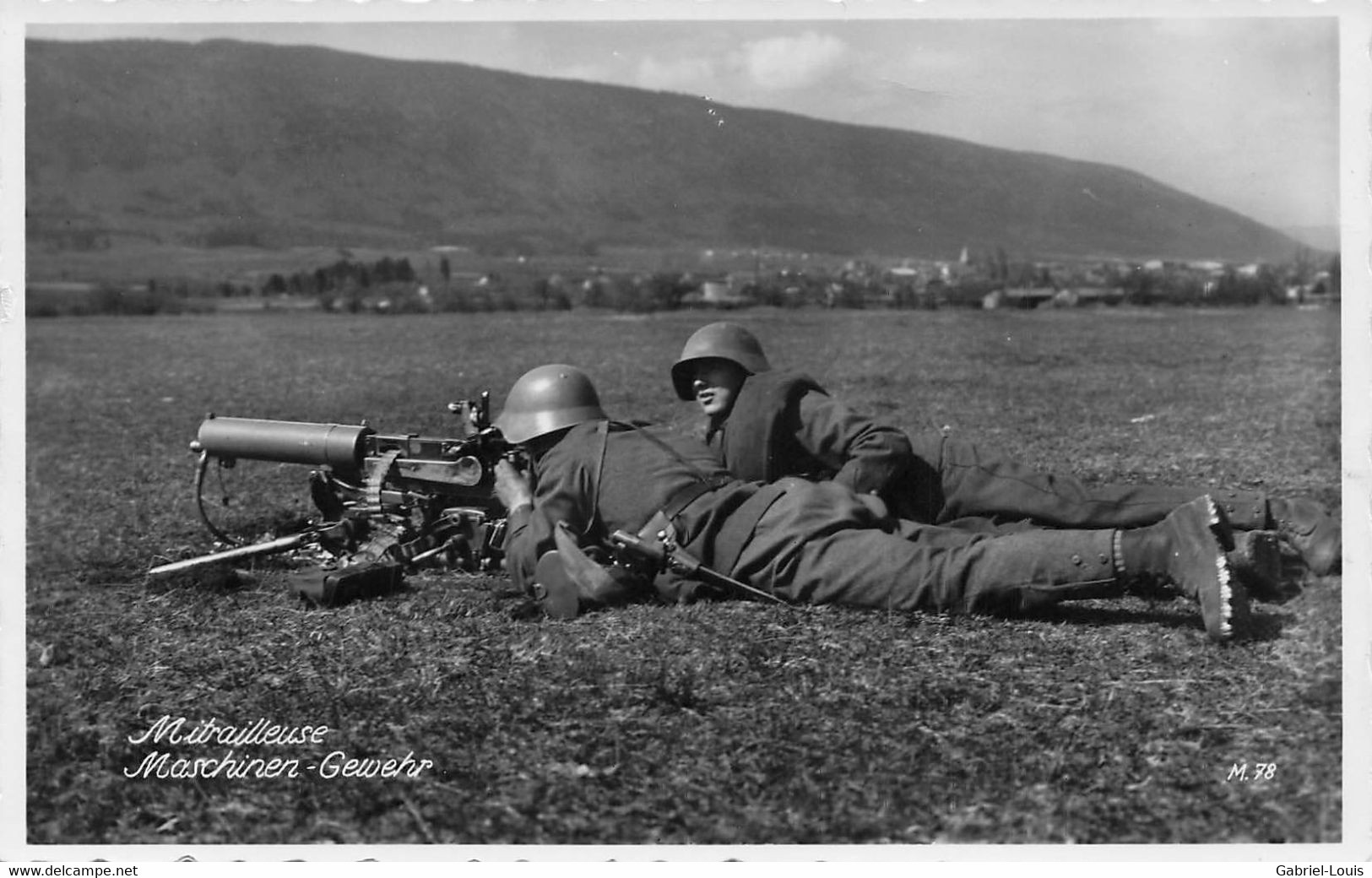 Mitrailleuse Machinen-Gewehr  Armée Suisse Schweizer Armee Militaria Cachet Liestal - Liestal