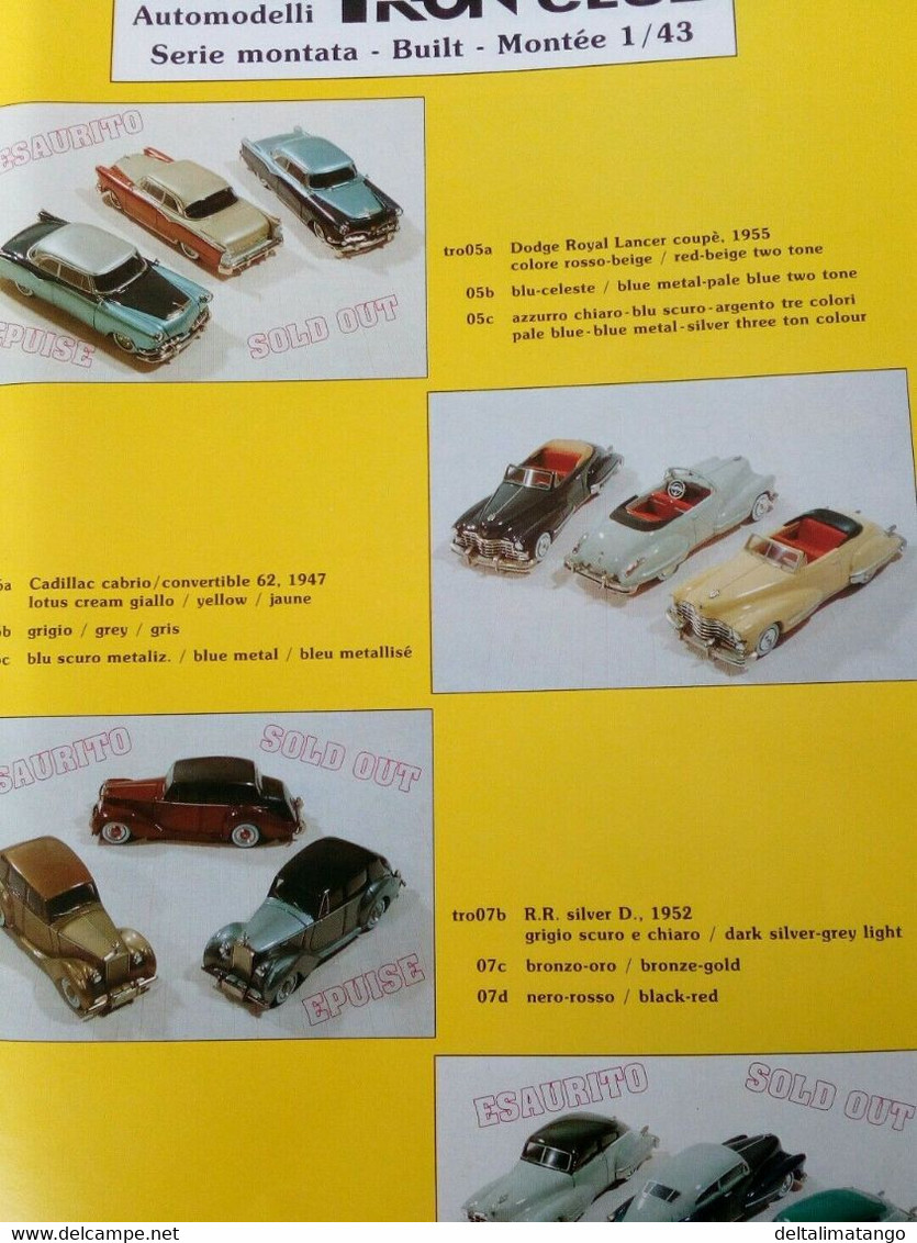 Catalogo automodelli Tron 1997