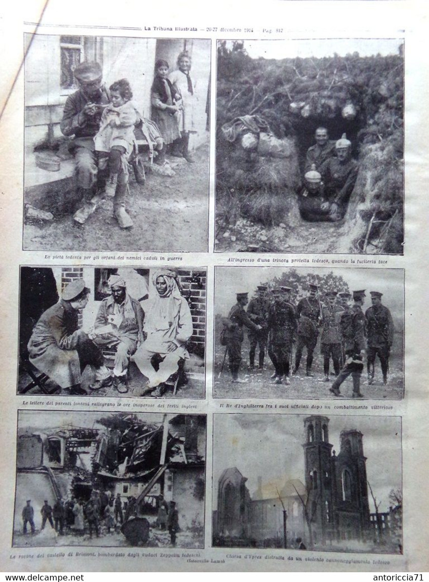 La Tribuna Illustrata 20 Dicembre 1914 WW1 Von Bulow Bobrinsky Pamphili Cracovia - Guerre 1914-18