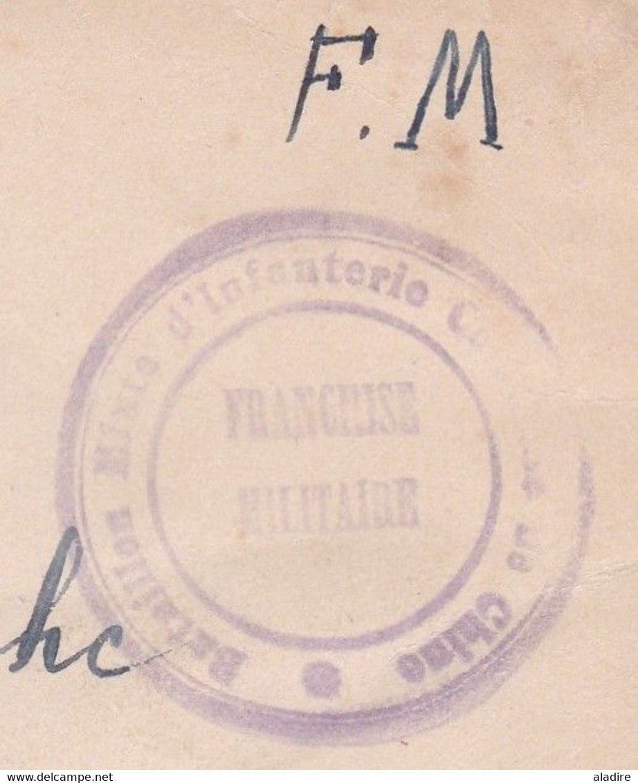 1906 ? - Enveloppe En FM De Shanghai (EM Du Détachement Français En Chine) Vers Aulnay Sous Bois Via SIBERIA - Covers & Documents