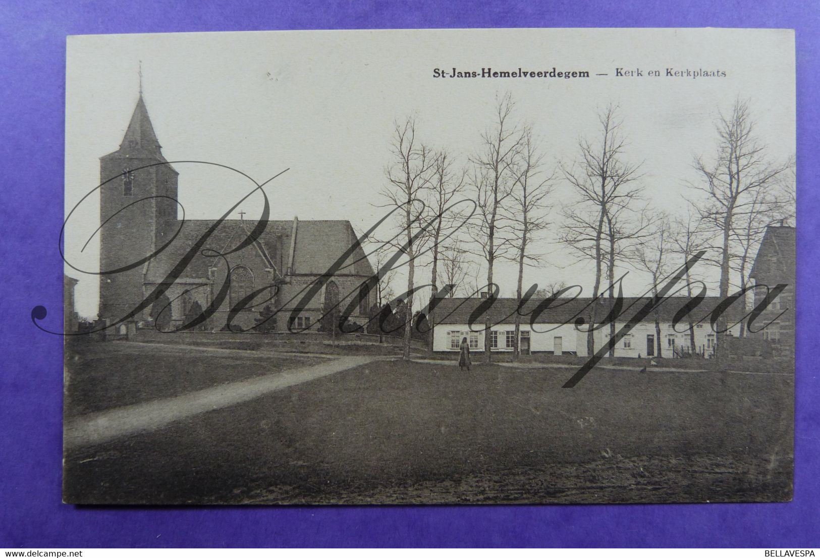 St-Jans-Hemelveerdegem. Kerk En Kerkplaats. - Lierde