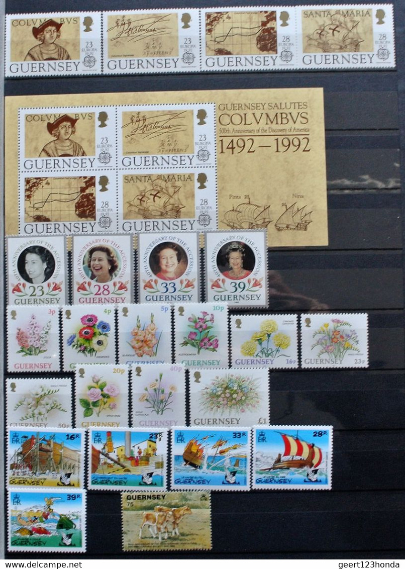 GUERNSEY 1992 " JAHRGANGE 1992 "  Sehr Schon Komplett Postfrisch € 50 - Guernsey