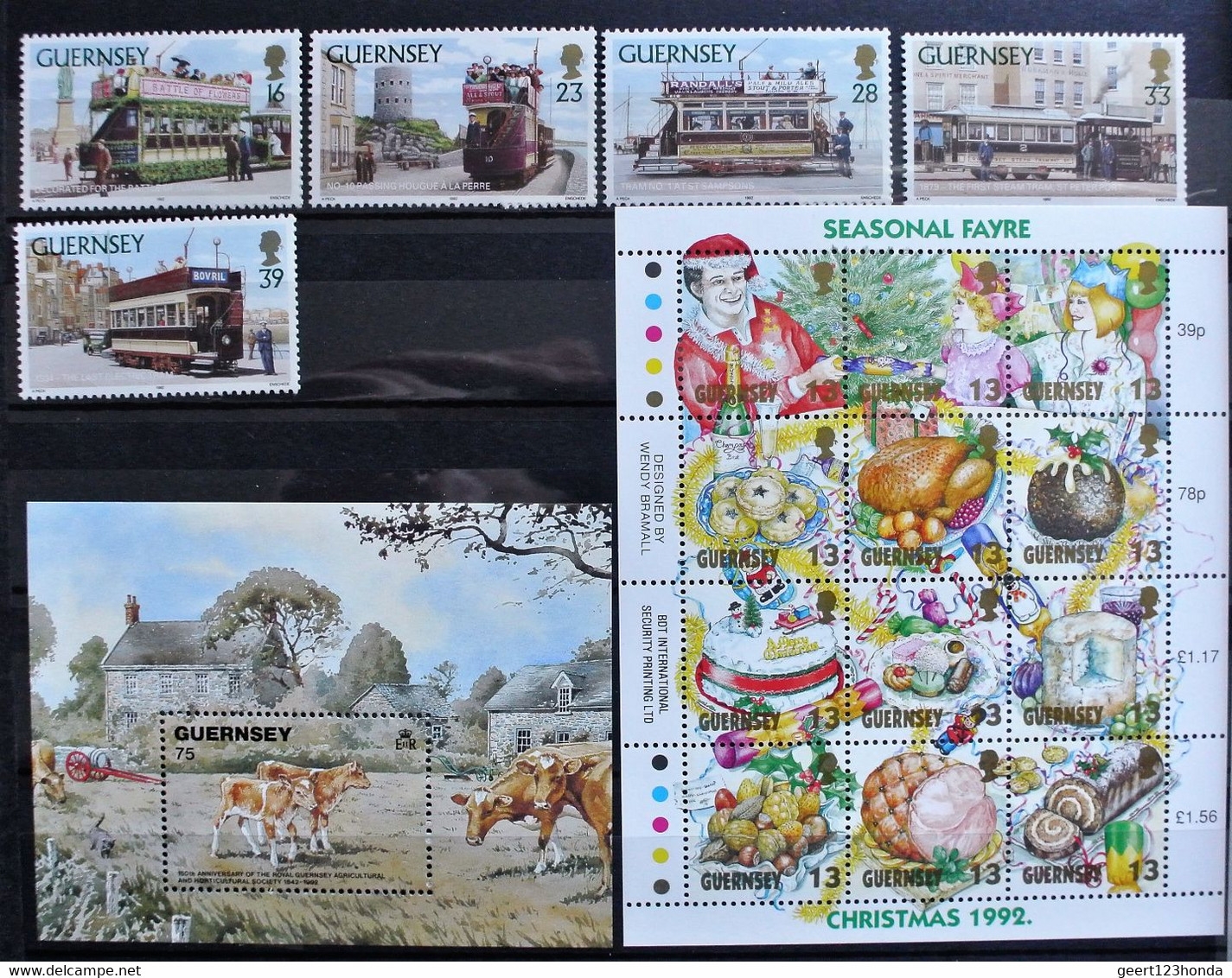 GUERNSEY 1992 " JAHRGANGE 1992 "  Sehr Schon Komplett Postfrisch € 50 - Guernsey