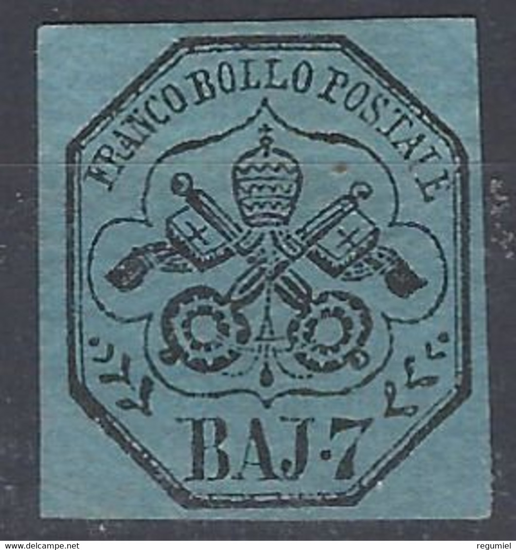 Vaticano Estados 8 (*) Sin Goma. 1852 - ...-1929 Préphilatélie