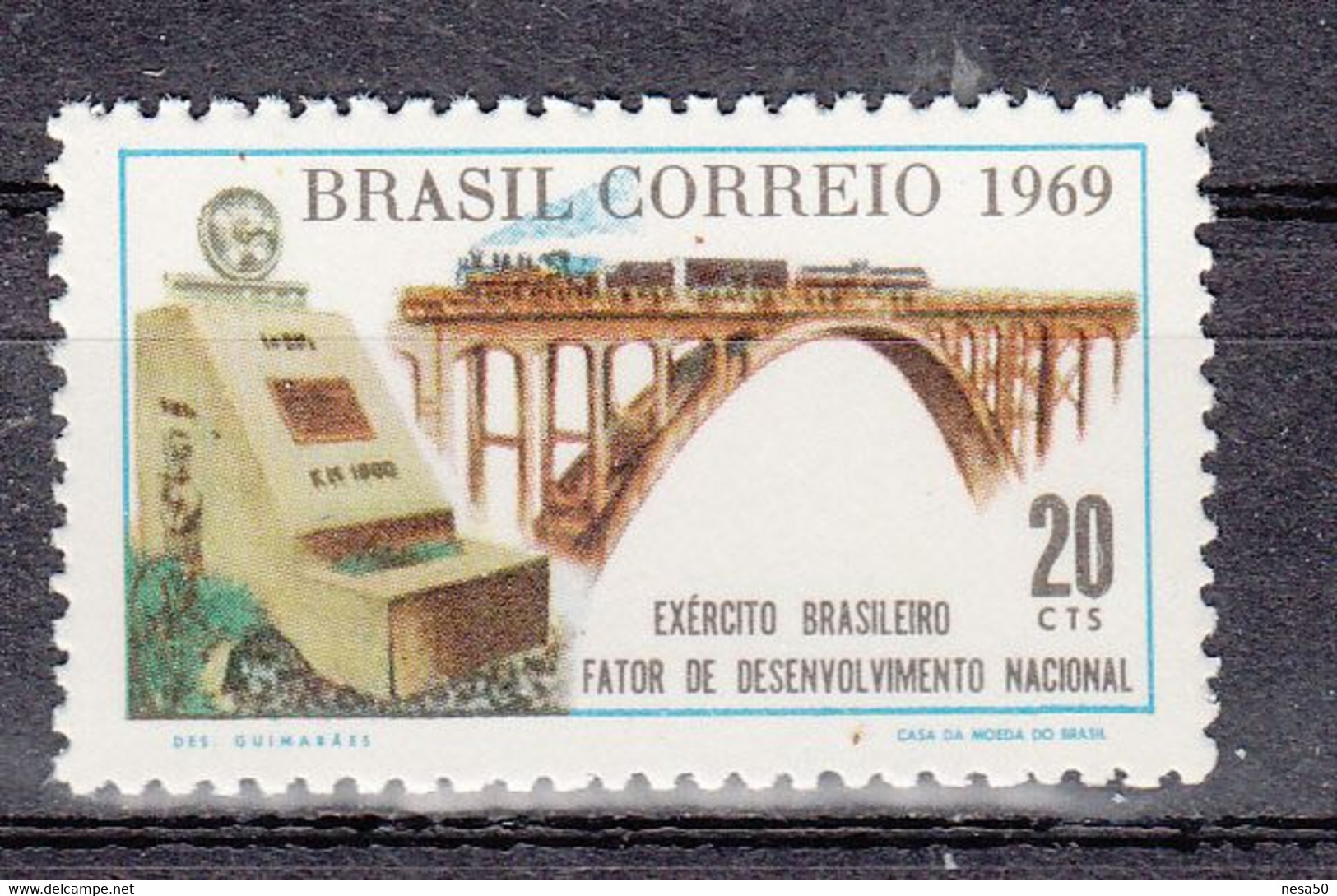 Trein, Train, Locomotive, Eisenbahn,  Brazilie 1969 Mi Nr 1226 - Trenes