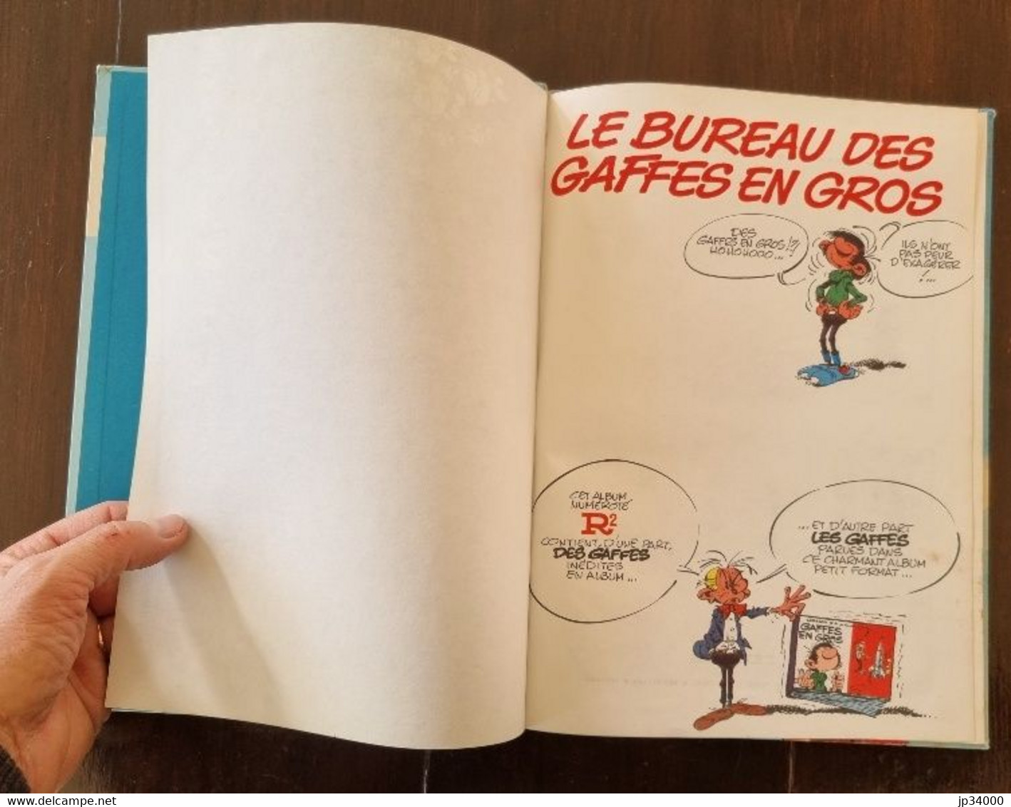 Franquin, GASTON LAGAFFE, R2 Le Bureau Des Gaffes En Gros -E.O.1972 Dos Rond. (1) - Gaston