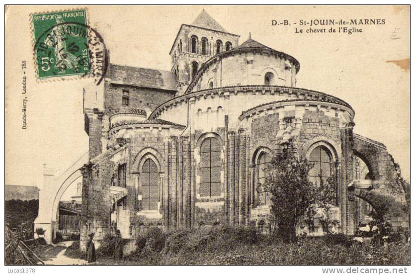 79 / ST JOUIN DE MARNES / LE CHEVET DE L EGLISE - Saint Jouin De Marnes