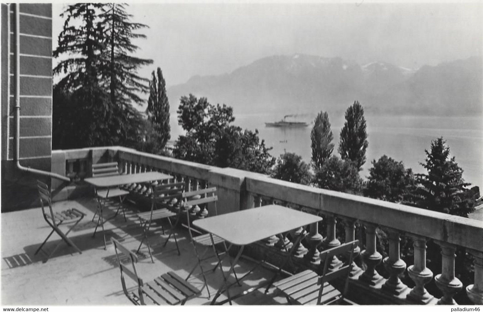 VAUD LA TOUR DE PEILZ  VEVEY - Home Bon Rivage Un Coin D Une Terrasse NEUVE Pas Voyagé Sauberlin & Pfeiffer - La Tour-de-Peilz