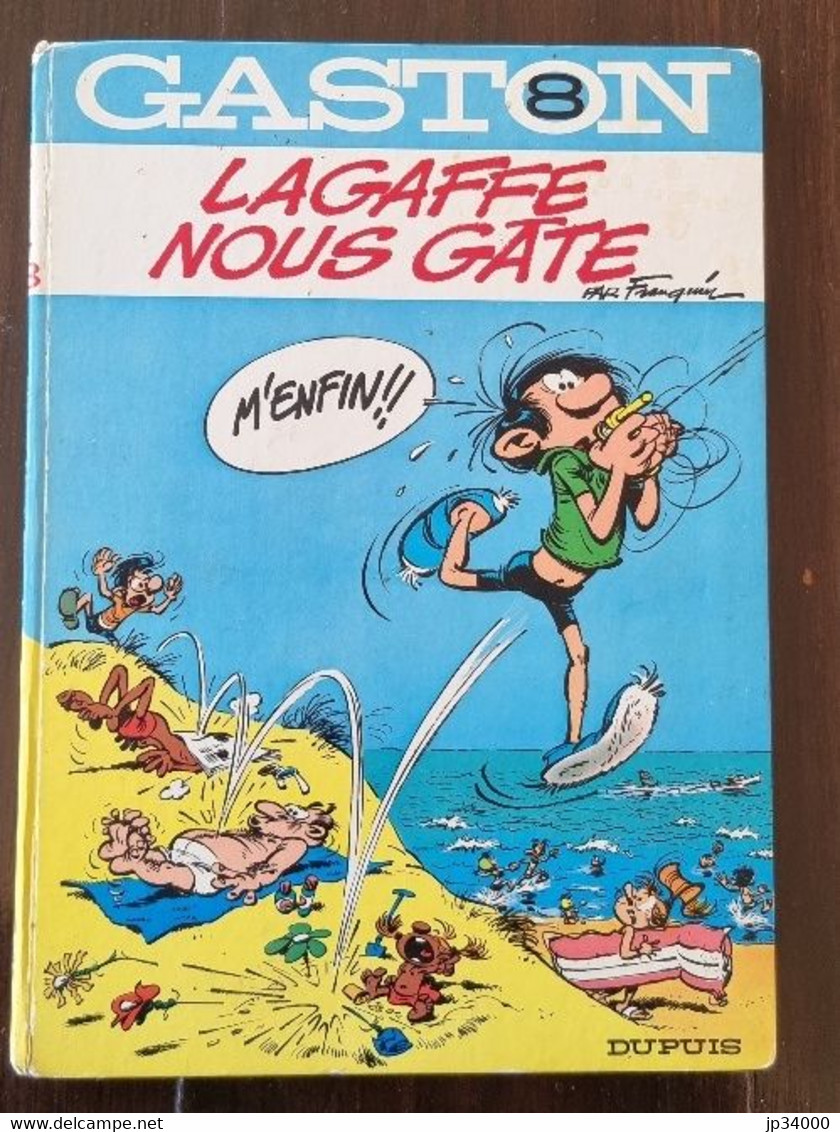 Franquin, GASTON LAGAFFE 8 Lagaffe Nous Gate. Edition Originale 1970 Dos Rond - Gaston