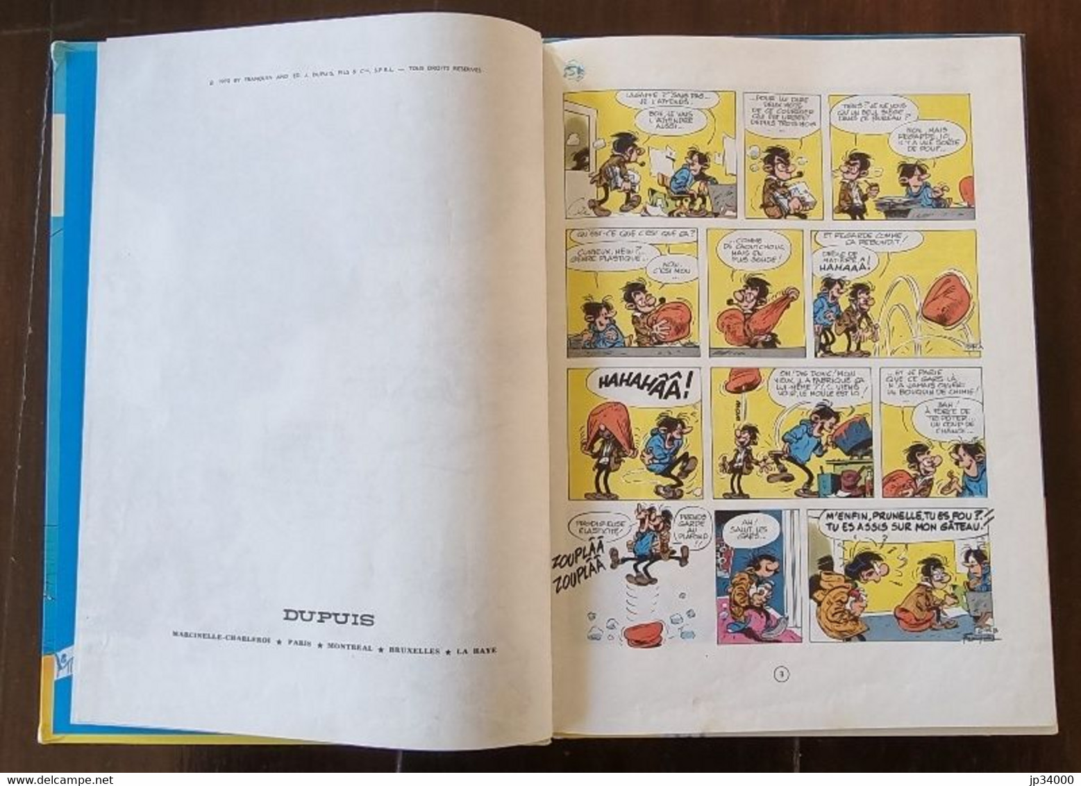 Franquin, GASTON LAGAFFE 8 Lagaffe Nous Gate. Edition Originale 1970 Dos Rond - Gaston