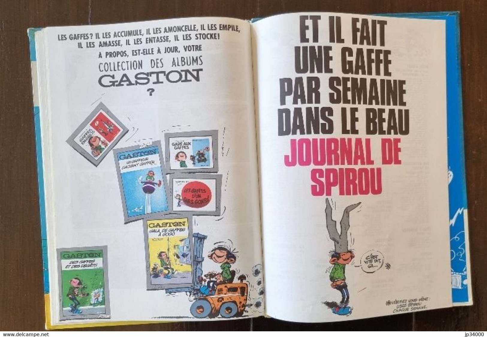Franquin, GASTON LAGAFFE 8 lagaffe nous gate. Edition Originale 1970 Dos rond