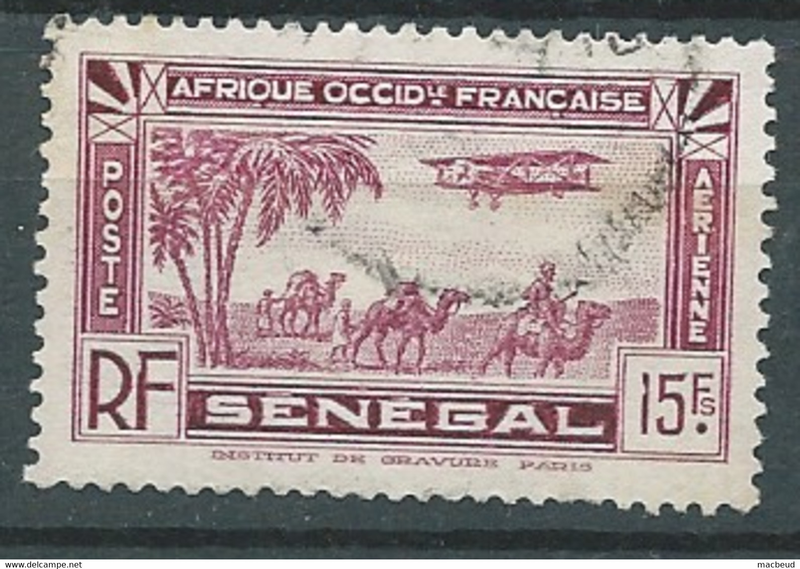Sénégal  - Aérien   - Yvert N° 11 Oblitéré - Bip 5818 - Poste Aérienne